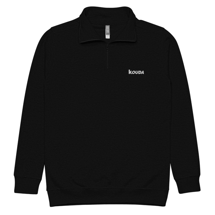 Fleece Pullover | WordMark - White - KOUDA