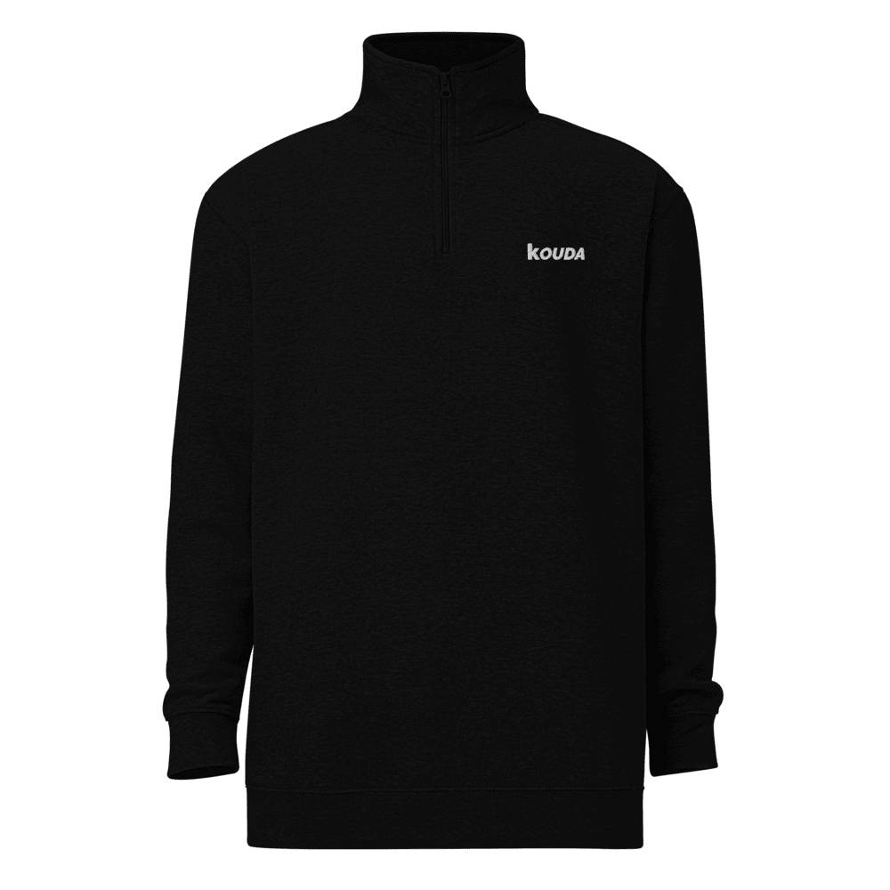 Fleece Pullover | WordMark - White - KOUDA