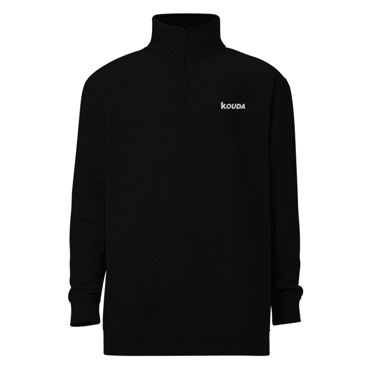 Fleece Pullover | WordMark - White - KOUDA