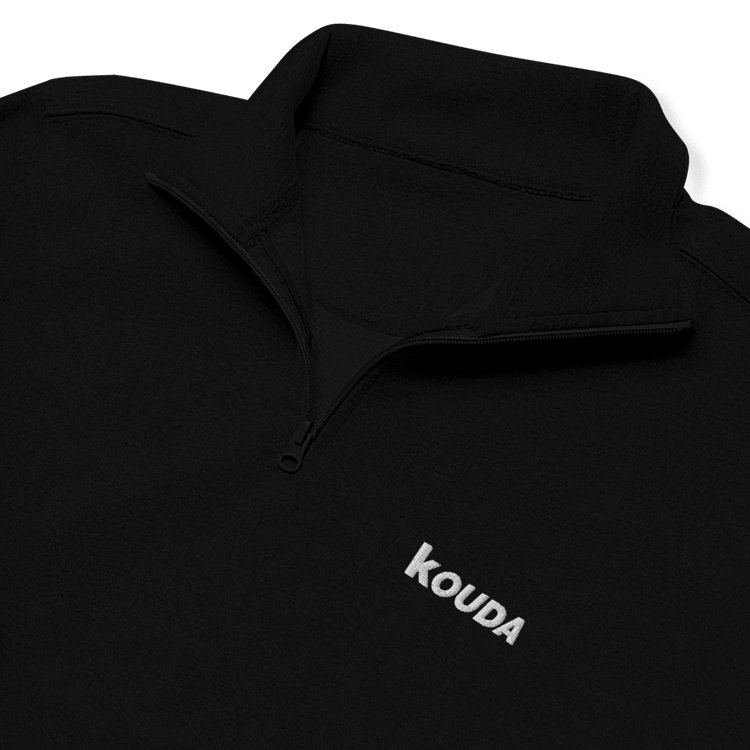 Fleece Pullover | WordMark - White - KOUDA