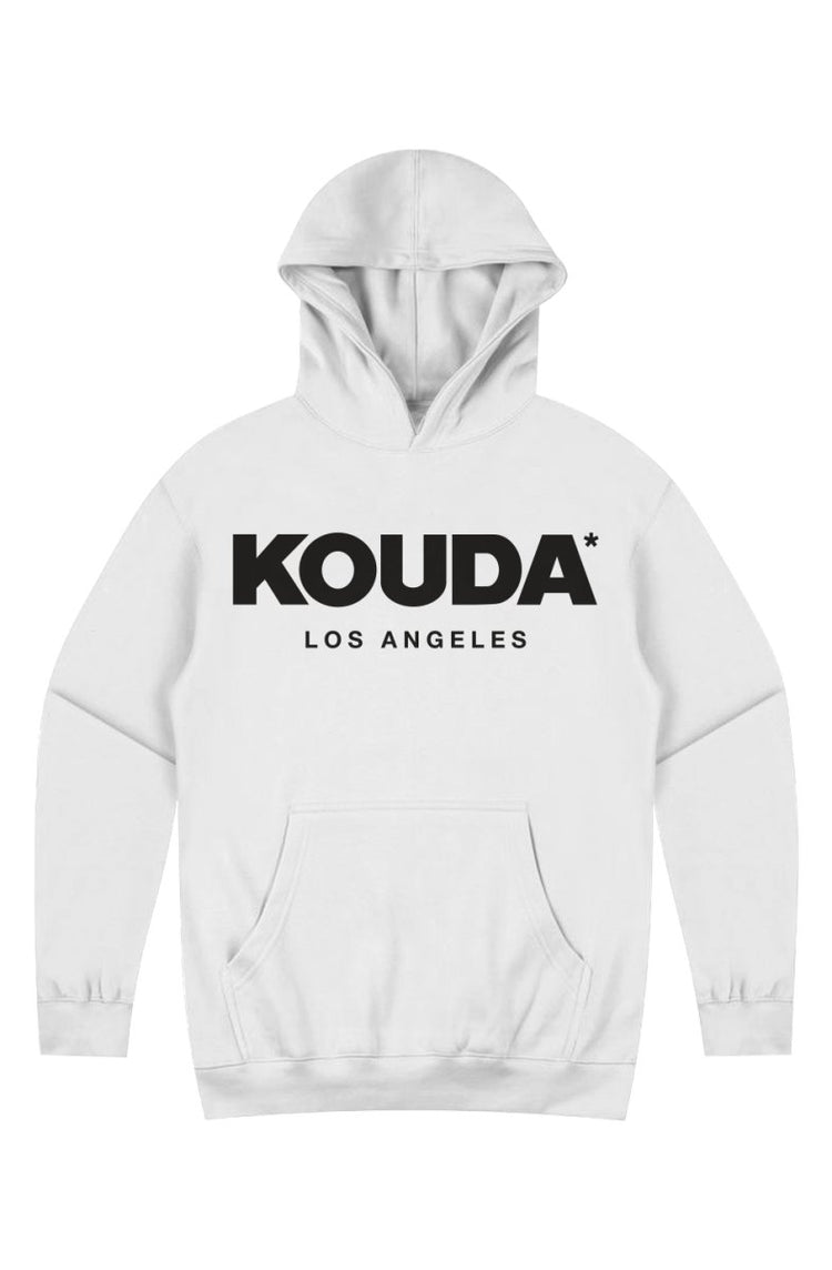 KOUDA Box Hoodie — Boxy Fit Heavyweight Pullover | White · Bone · Latte - KOUDA