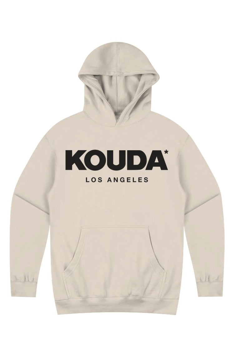 KOUDA Box Hoodie — Boxy Fit Heavyweight Pullover | White · Bone · Latte - KOUDA