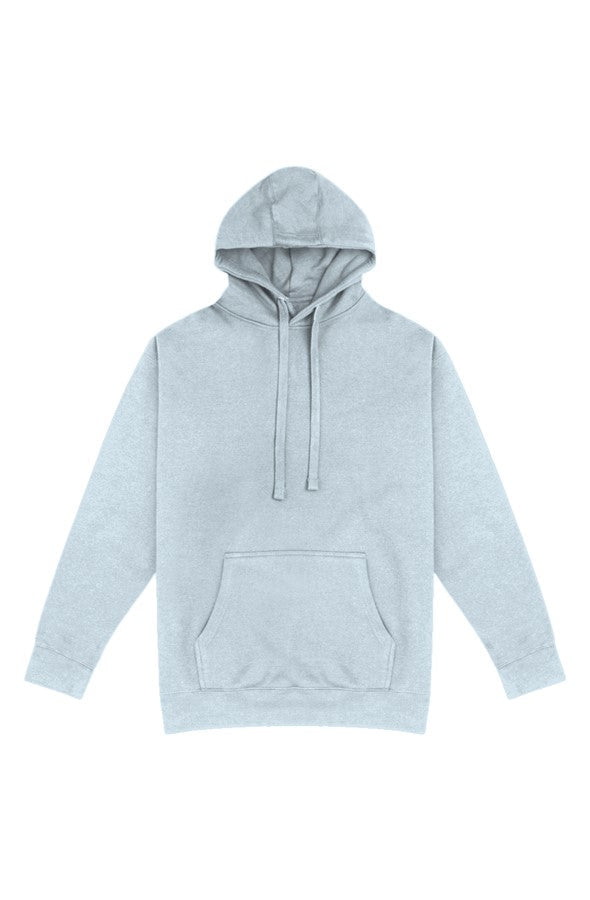 KOUDA Heavyweight Pullover Hoodie — Washed Fleece | Black · White · Charcoal · Sky Blue · Pink - KOUDA