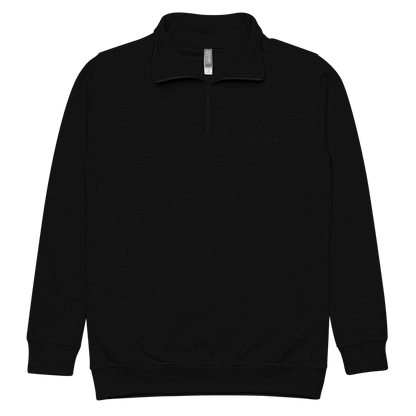 Fleece Pullover | WordMark - Black