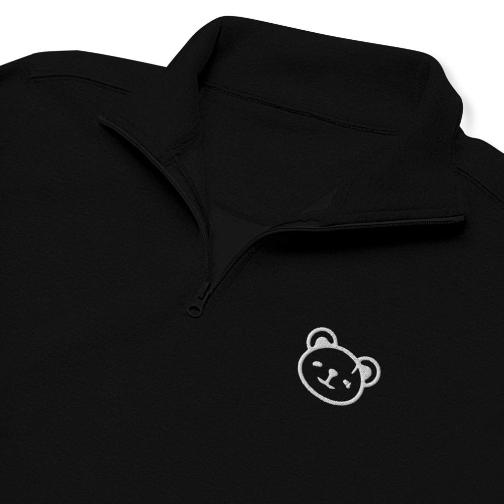 Unisex Fleece Pullover 1 | Logo White Sweatshirt | KOUDA