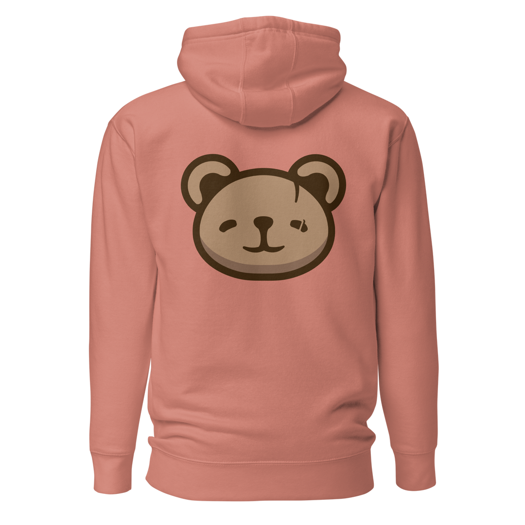KOUDA Logo Color Front Stitch Hoodie — Back View | Premium Streetwear Pullover