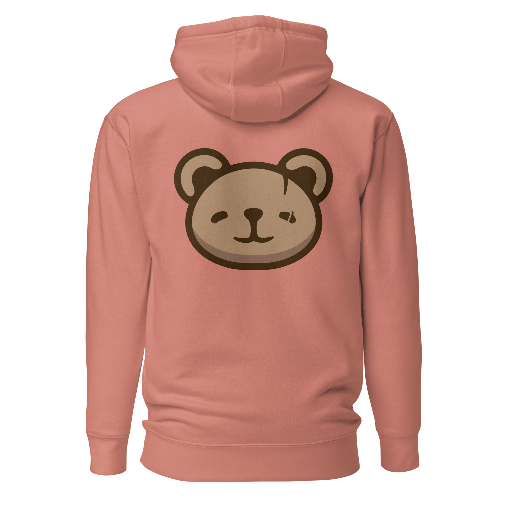 KOUDA Logo Color Front Stitch Hoodie — Back View | Premium Streetwear Pullover