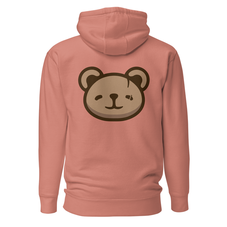 KOUDA Logo Color Front Stitch Hoodie — Back View | Premium Streetwear Pullover