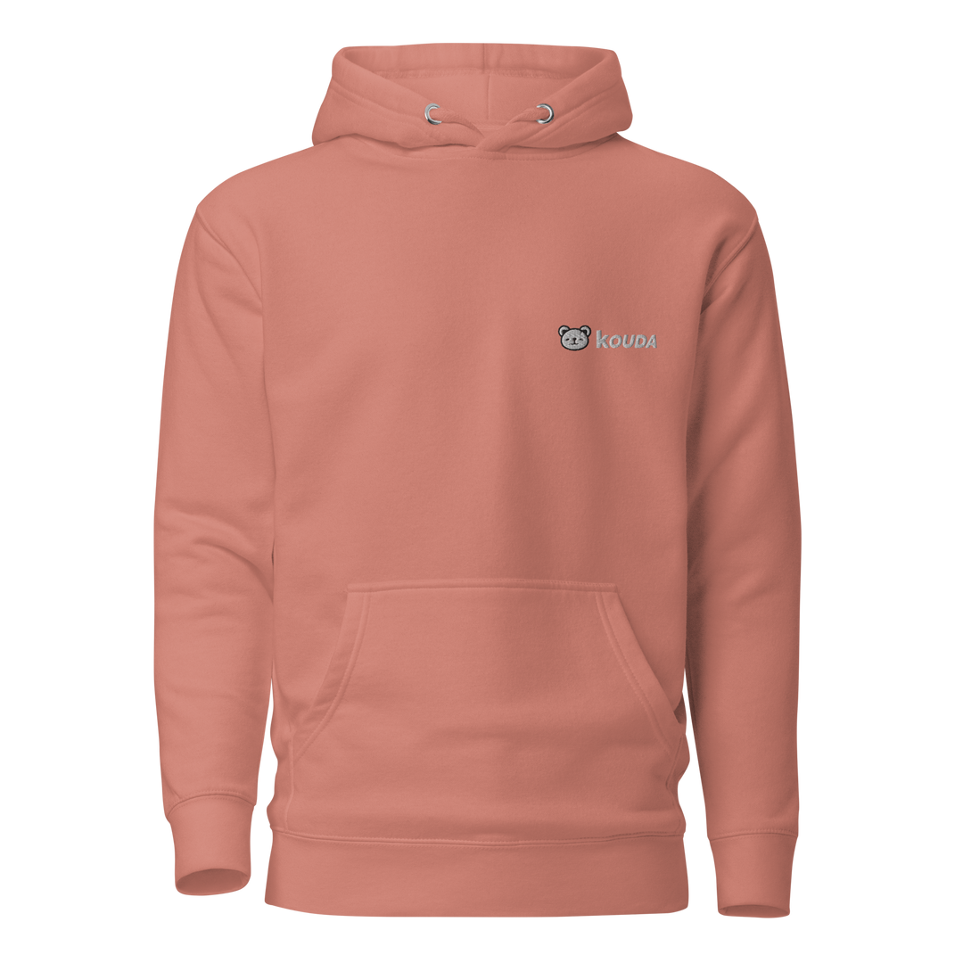 KOUDA Logo Color Front Stitch Hoodie — Front View | Streetwear Hoodie
