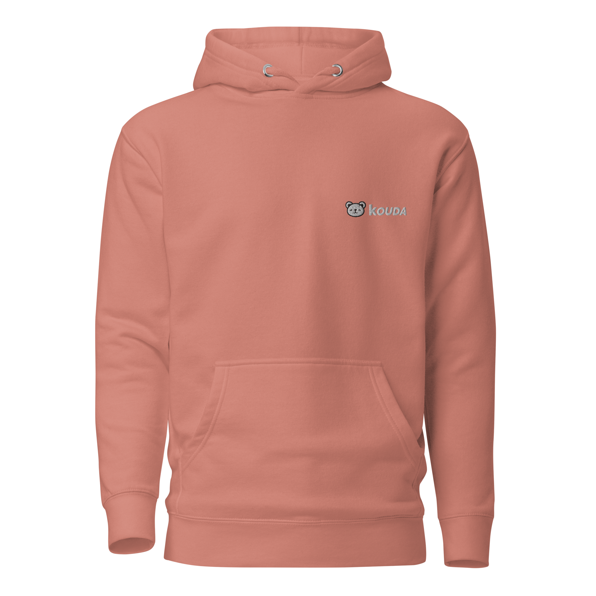 KOUDA Logo Color Front Stitch Hoodie — Front View | Streetwear Hoodie