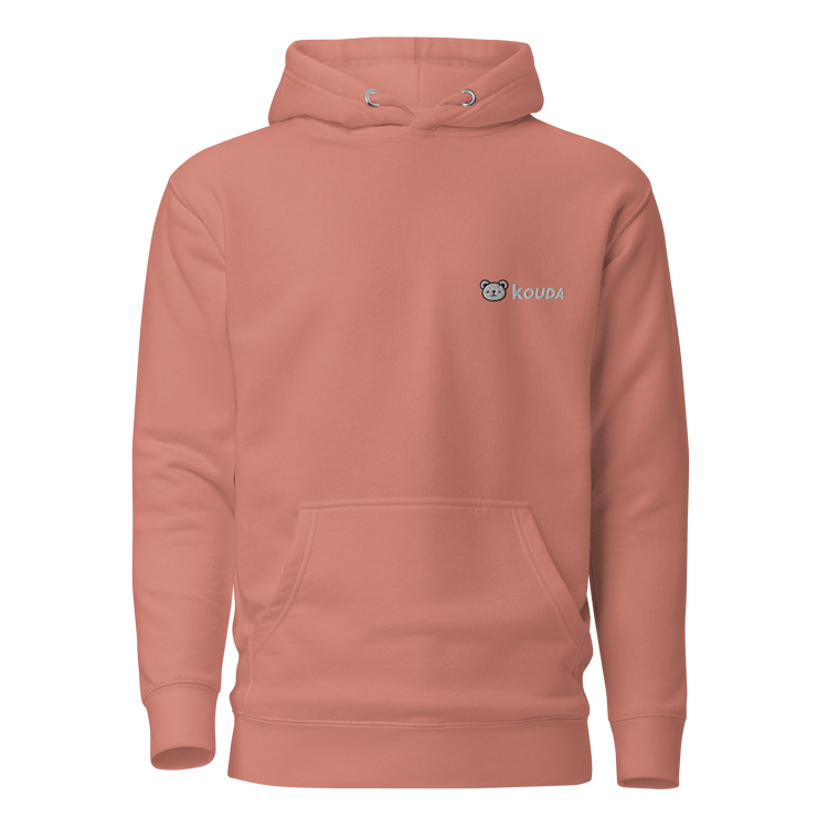 KOUDA Logo Color Front Stitch Hoodie — Front View | Streetwear Hoodie