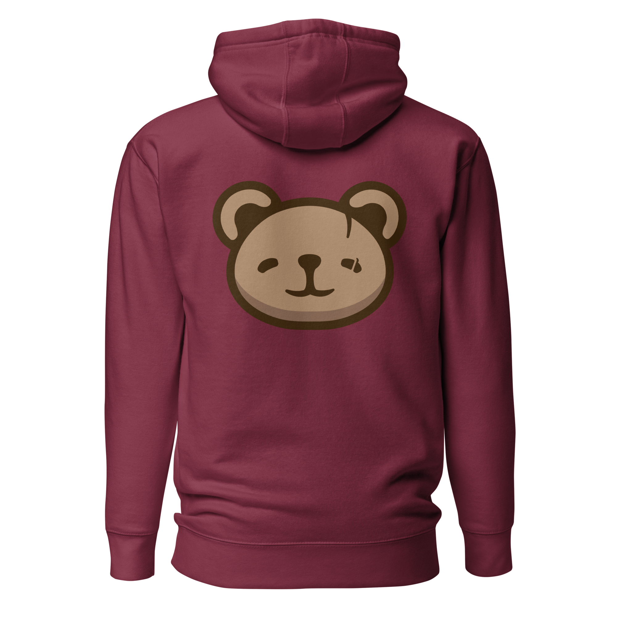 KOUDA Logo Color Front Stitch Hoodie — Back View | Premium Streetwear Pullover