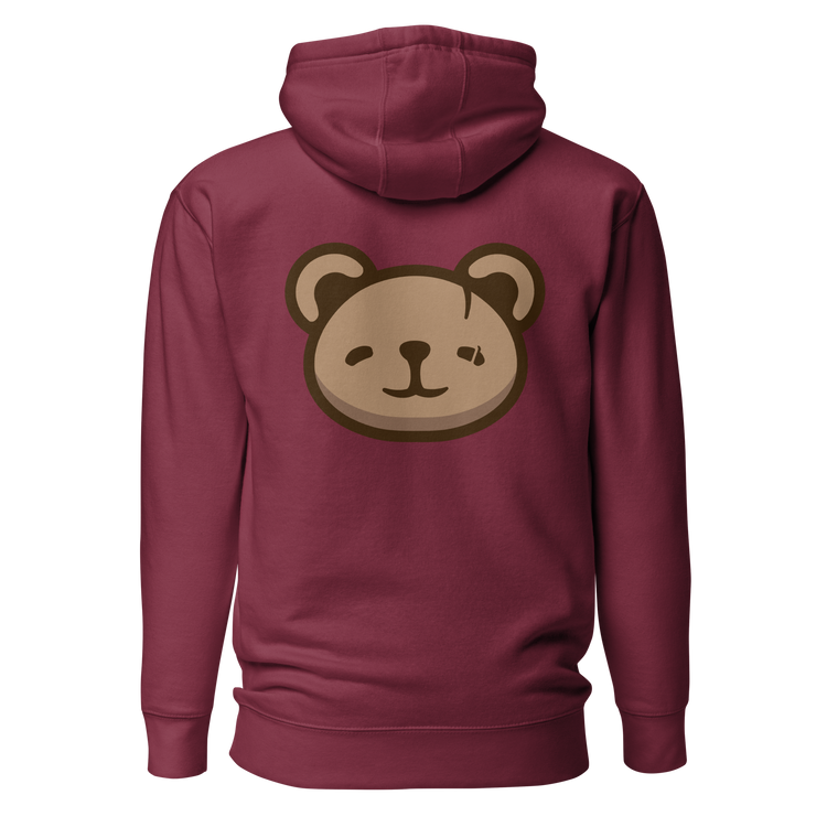 KOUDA Logo Color Front Stitch Hoodie — Back View | Premium Streetwear Pullover