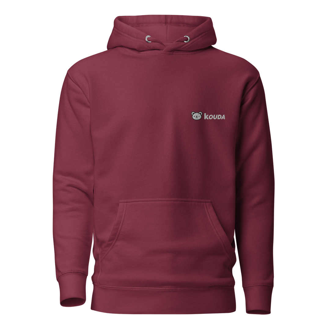 KOUDA Logo Color Front Stitch Hoodie — Front View | Streetwear Hoodie