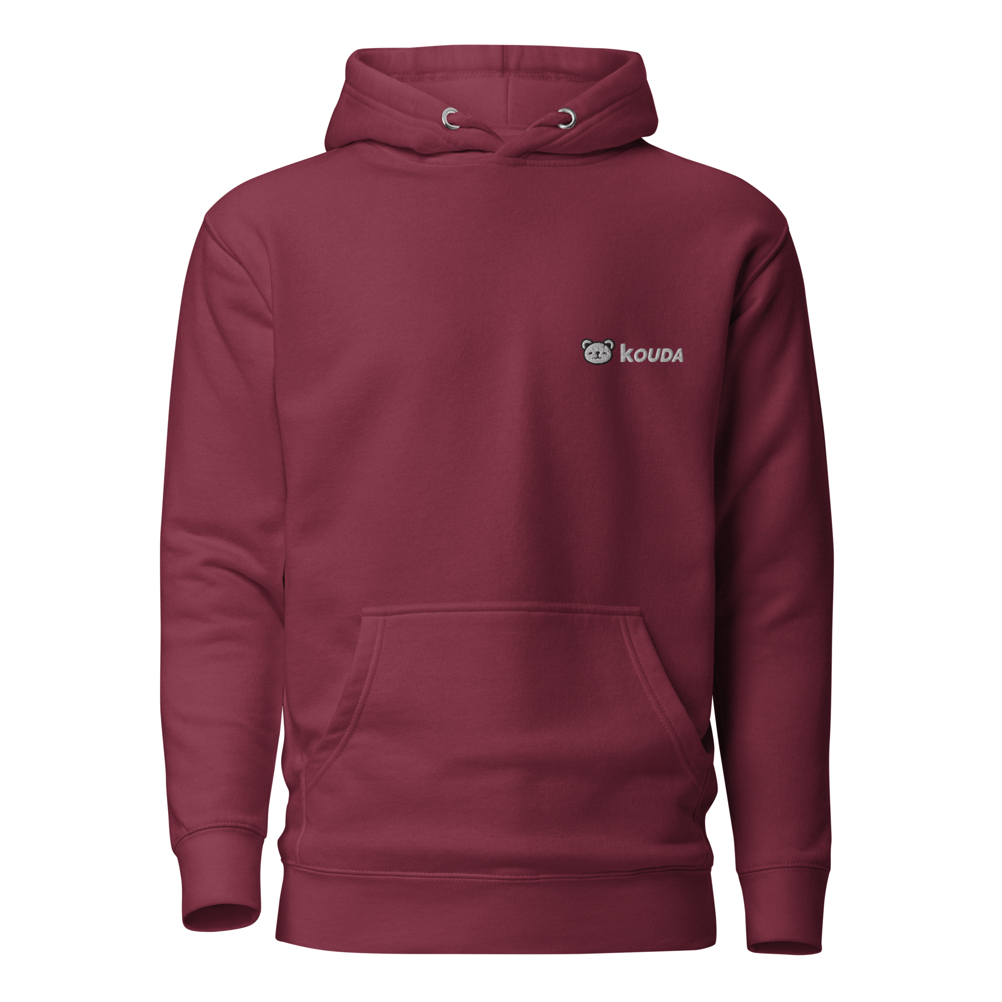 KOUDA Logo Color Front Stitch Hoodie — Front View | Streetwear Hoodie