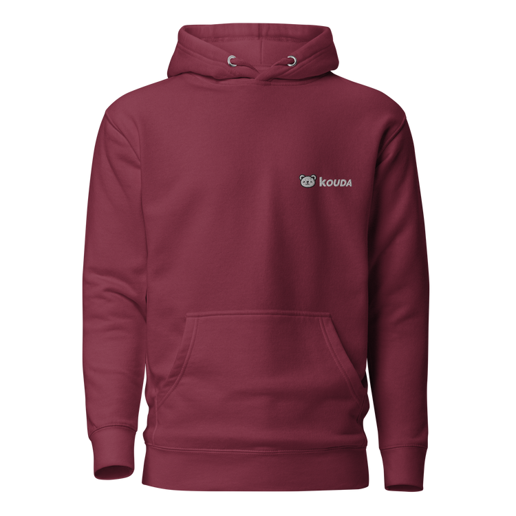 KOUDA Logo Color Front Stitch Hoodie — Front View | Streetwear Hoodie