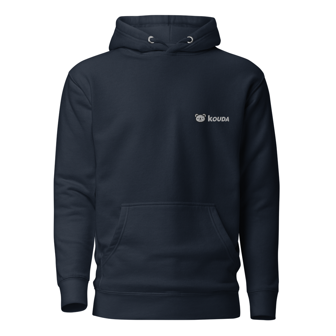 KOUDA Logo Color Front Stitch Hoodie — Front View | Streetwear Hoodie