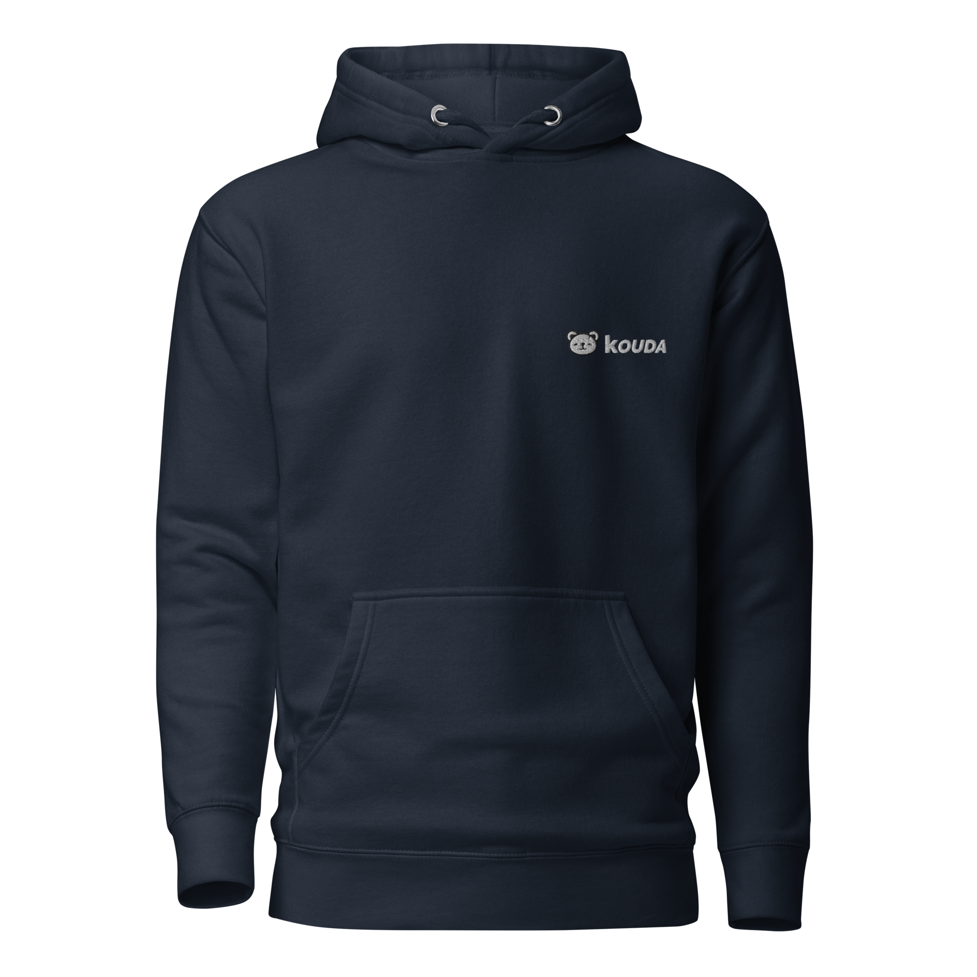 KOUDA Logo Color Front Stitch Hoodie — Front View | Streetwear Hoodie