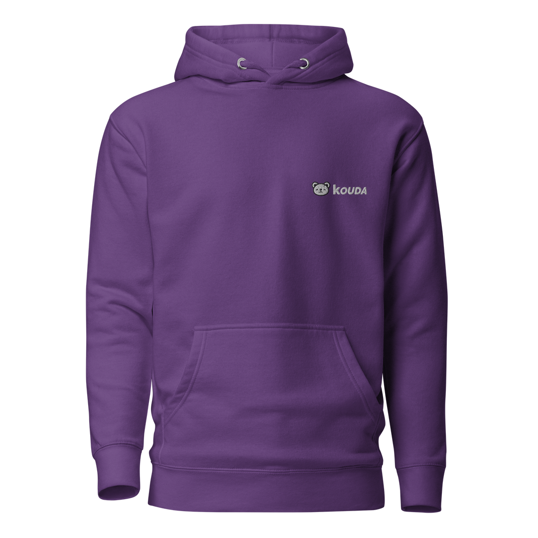 KOUDA Logo Color Front Stitch Hoodie — Front View | Streetwear Hoodie