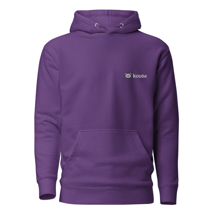 KOUDA Logo Color Front Stitch Hoodie — Front View | Streetwear Hoodie