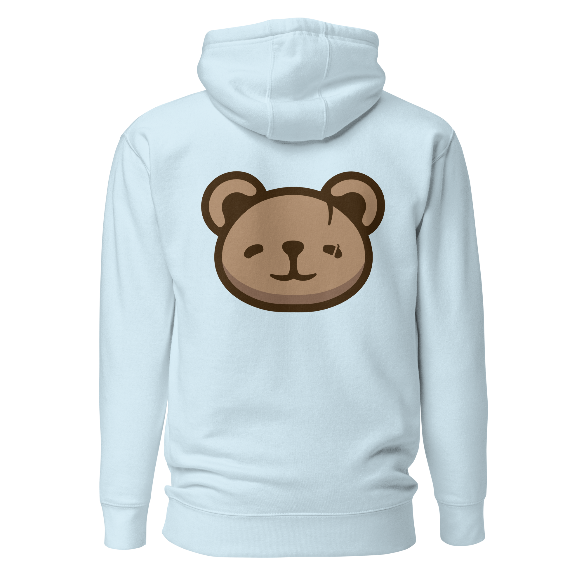 KOUDA Logo Color Front Stitch Hoodie — Back View | Premium Streetwear Pullover