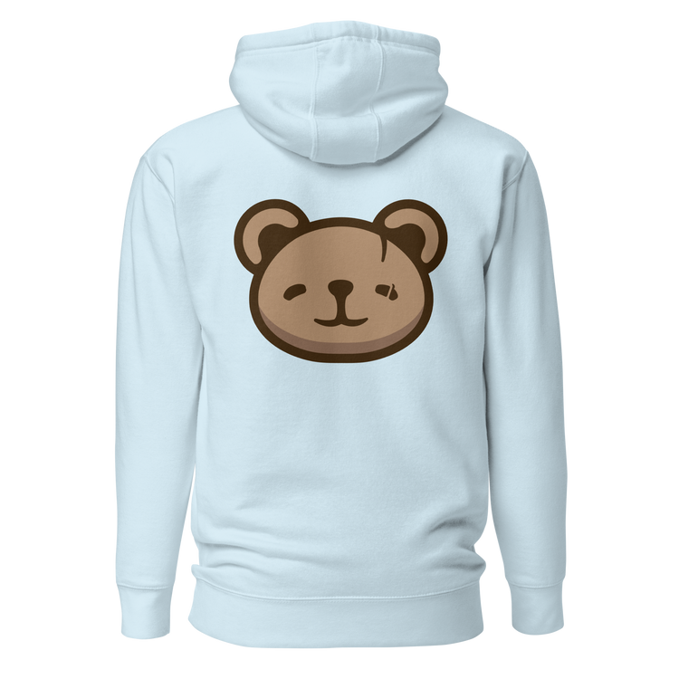 KOUDA Logo Color Front Stitch Hoodie — Back View | Premium Streetwear Pullover
