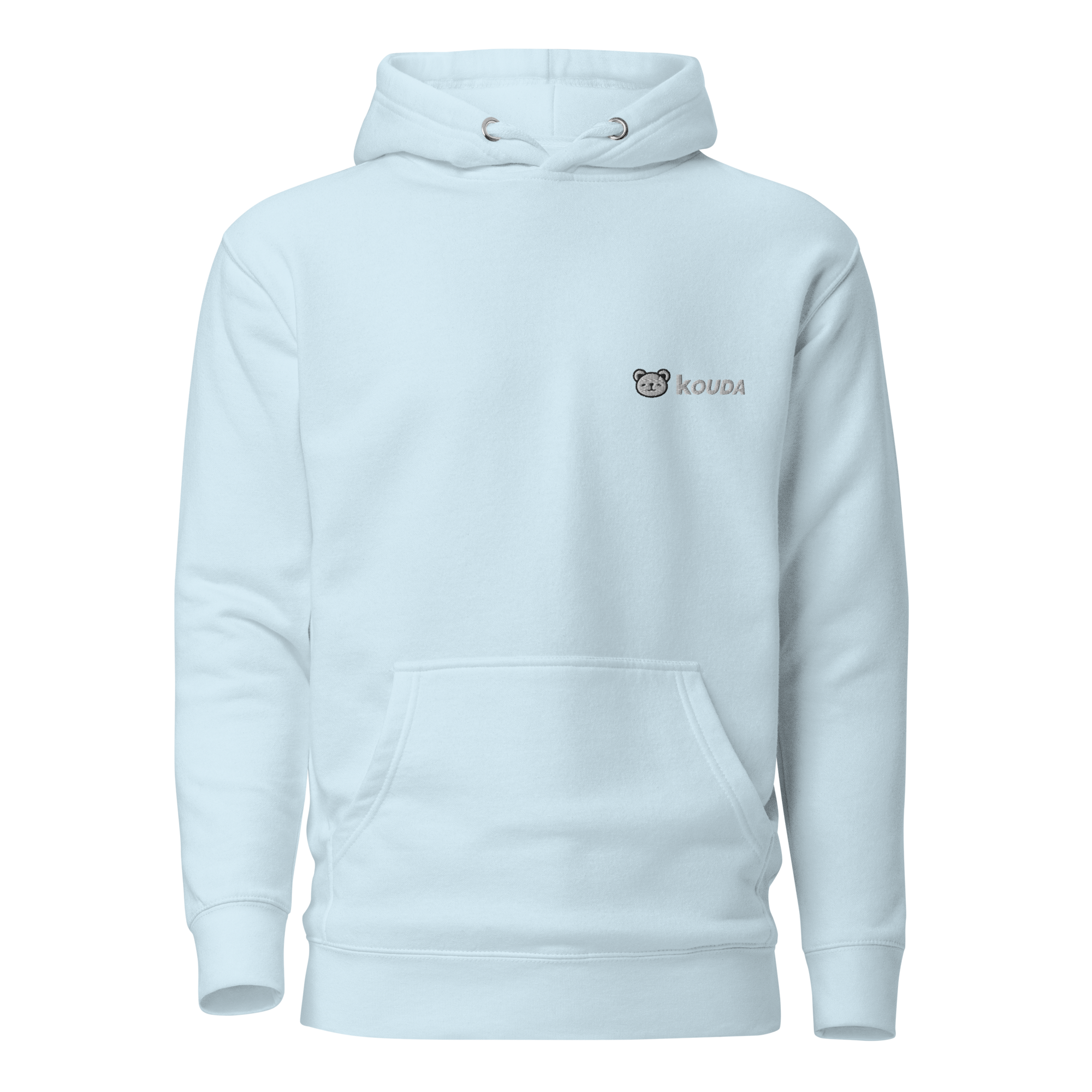 KOUDA Logo Color Front Stitch Hoodie — Front View | Streetwear Hoodie