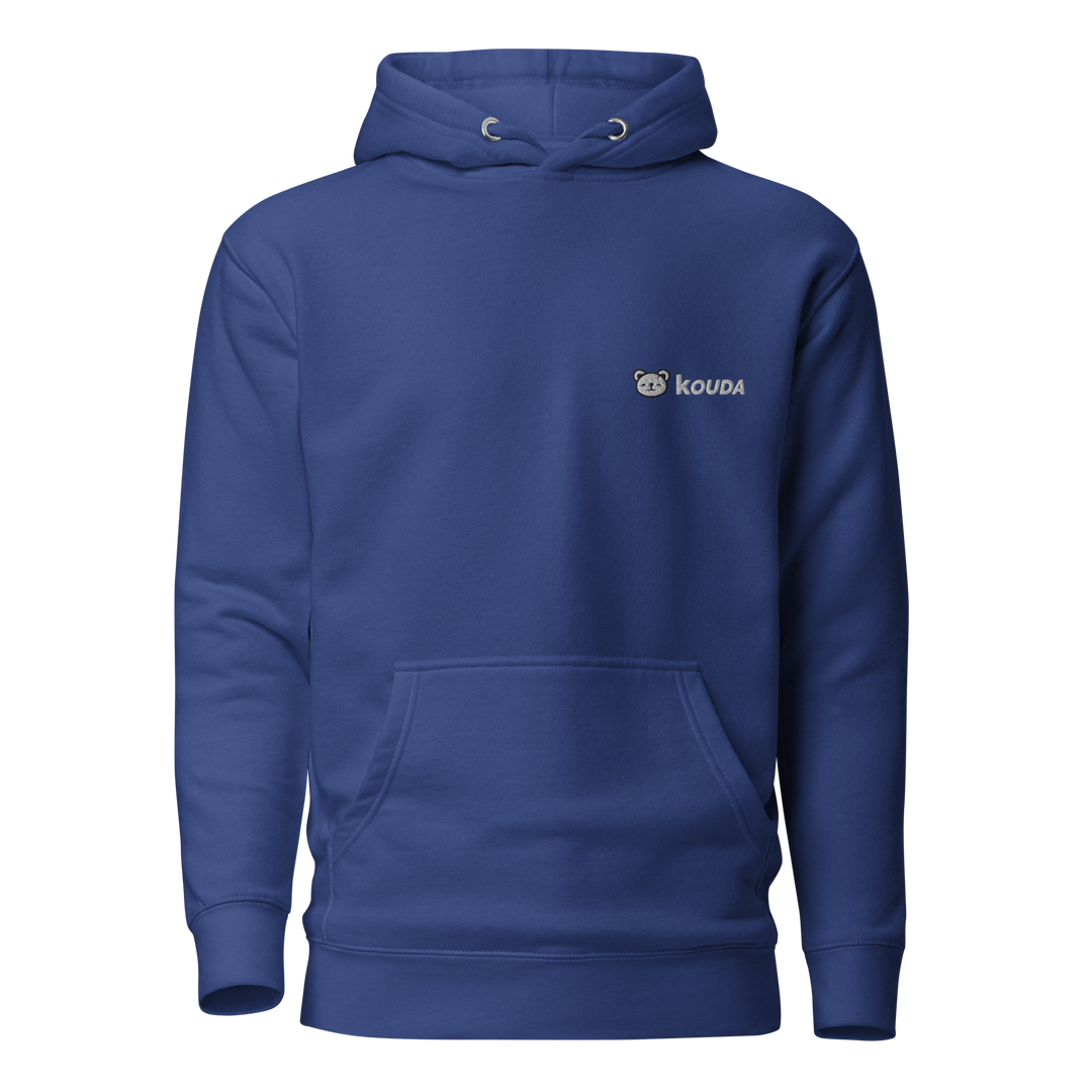 KOUDA Logo Color Front Stitch Hoodie — Front View | Streetwear Hoodie