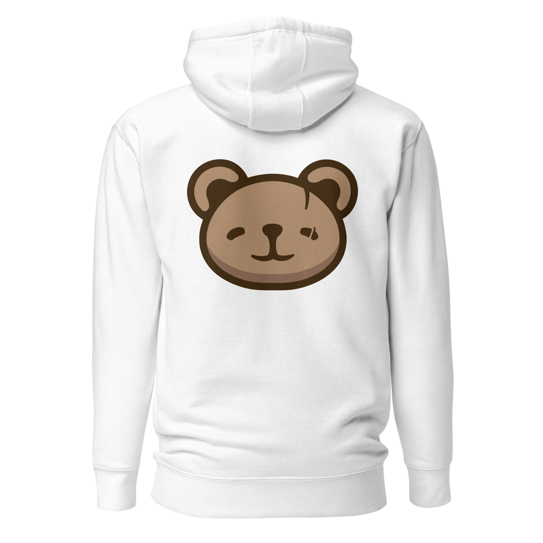 KOUDA Logo Color Front Stitch Hoodie — Back View | Premium Streetwear Pullover