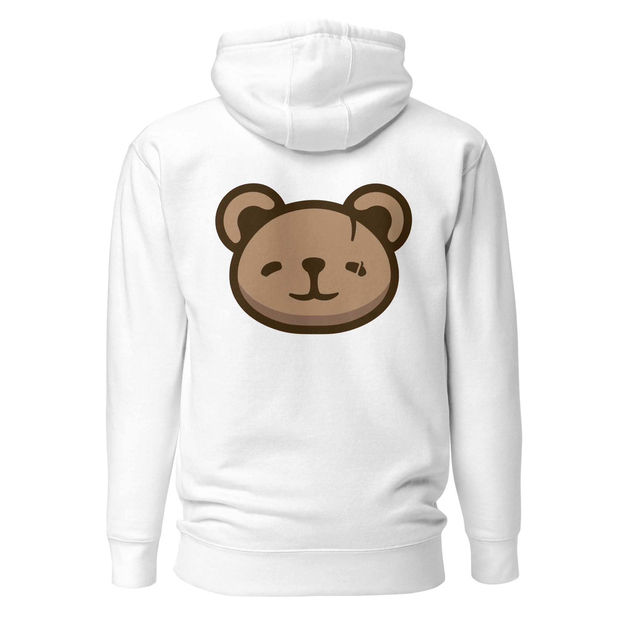 KOUDA Logo Color Front Stitch Hoodie — Back View | Premium Streetwear Pullover