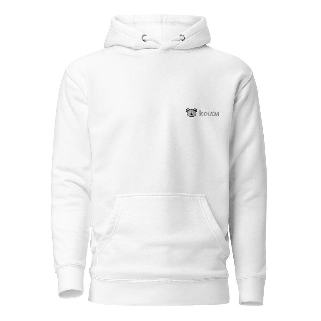 KOUDA Logo Color Front Stitch Hoodie — Front View | Streetwear Hoodie