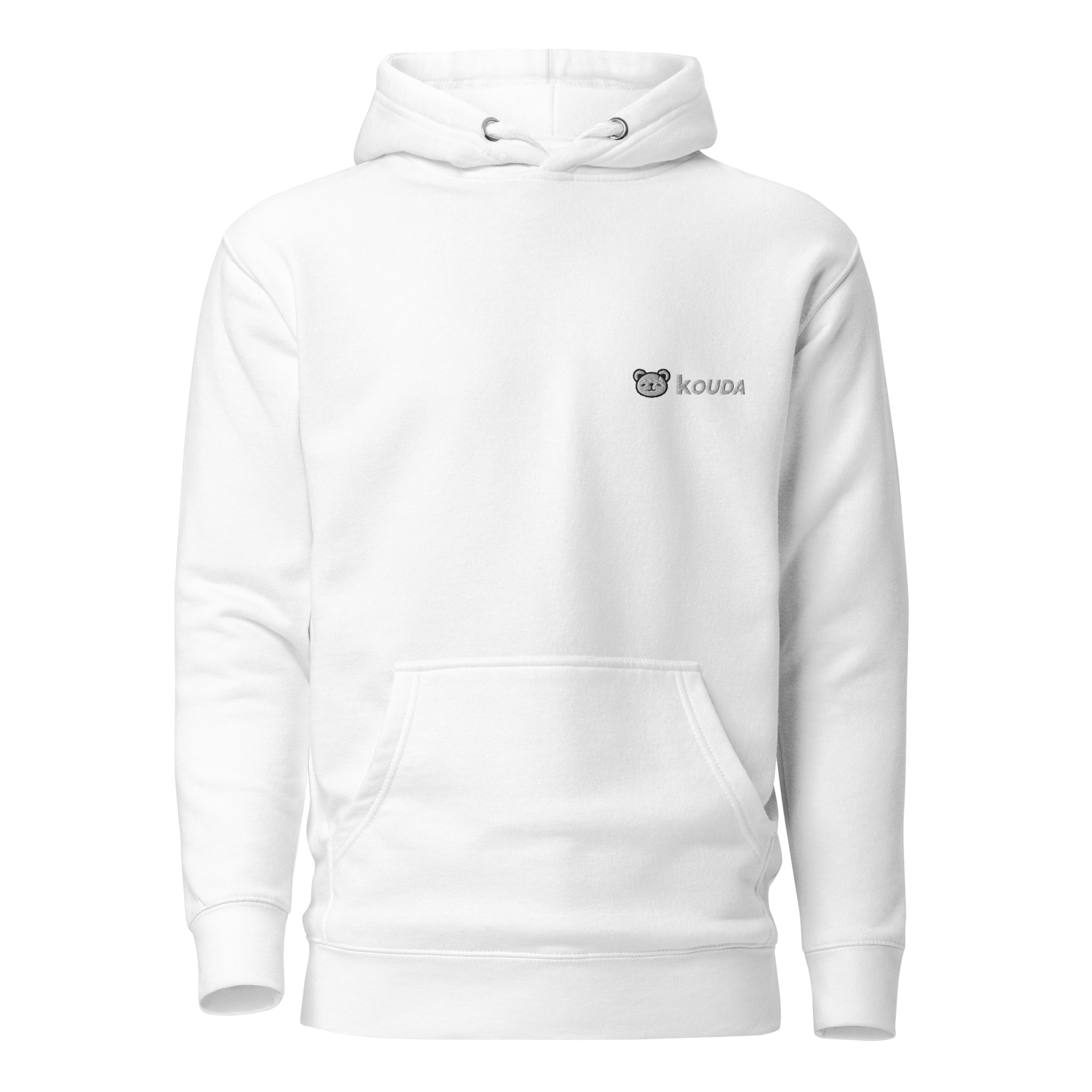 KOUDA Logo Color Front Stitch Hoodie — Front View | Streetwear Hoodie